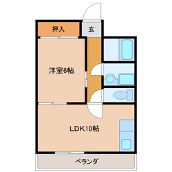 サンハイツ山田Ⅱの物件間取画像